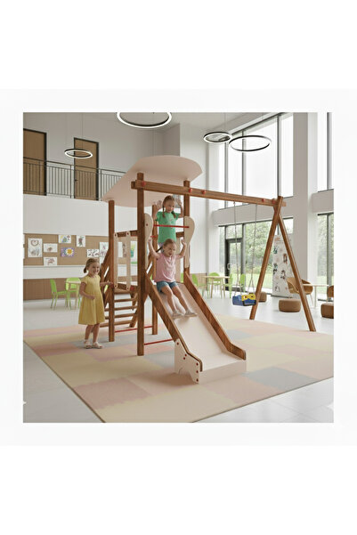 Soylu Grup Kent ve Bahçe Mobilyaları Ahşap Çocuk Oyun Grubu IC01