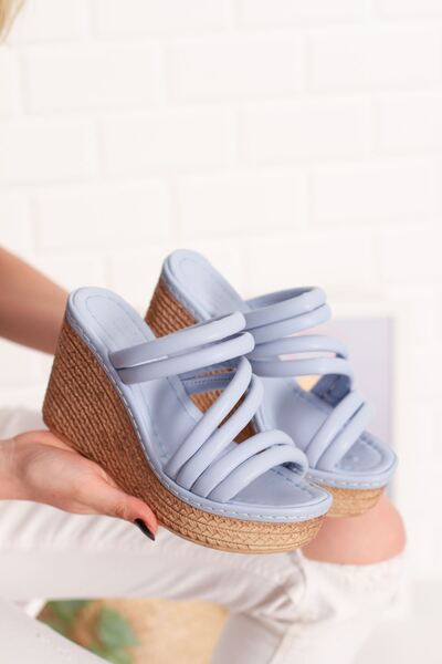 derithy Жіночі сині туфлі на підборах з наповнювачем, літні туфлі lzt5009