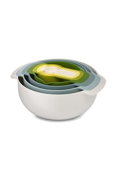 Joseph Joseph مجموعة تحضير السلطة نيست 9 بلس من جوزيف جوزيف، رمادي