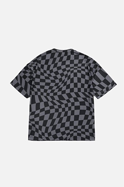 UKHWD SUPPLY Tribal Checkered Drytech Oversize Men's T-Shirt Uk1161Sygr