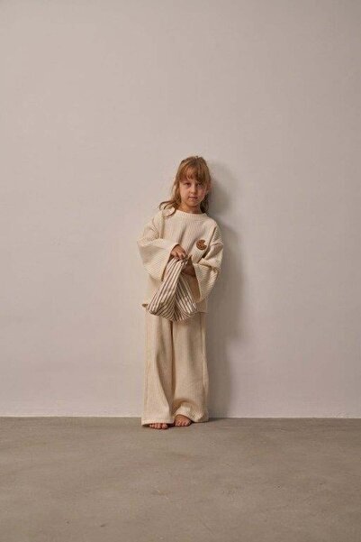 Oh La La Koala For Little Ones Krem Cookie Nakışlı Dökümlü Alt Üst Takım