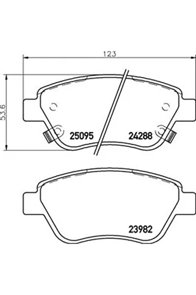 Brembo Комплект спирачни накладки за дискови спирачки Opel Adam Vauxhall Adam