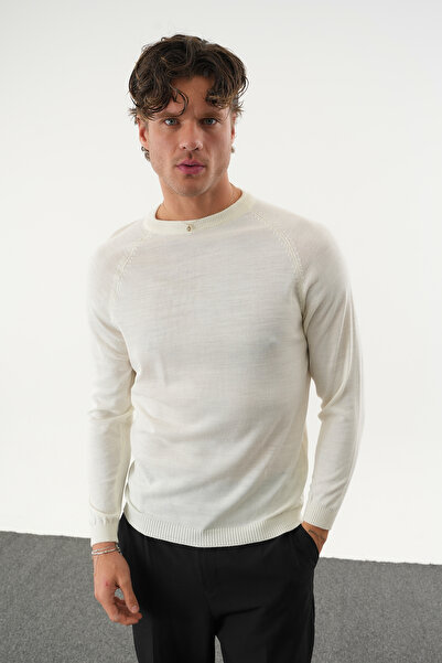 No Way Men's Crew Neck Slim Fit Sweater