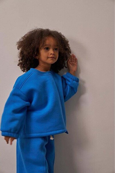 Oh La La Koala For Little Ones Синій комплект з асиметричними деталями та вишивкою на плечах