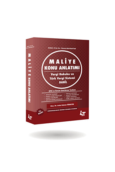 4T Yayınları Maliye Konu Anlatımlı - Arda Hakan Öğretir, Yüksel Bilgili 16,baskı