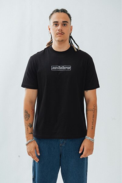 No Future Box Logo Regular Fit T-Shirt Nf0618Sy