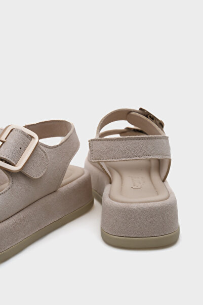 Capone Outfitters Denice Wedge Heeled Double Strap Buckle Women's Sandals