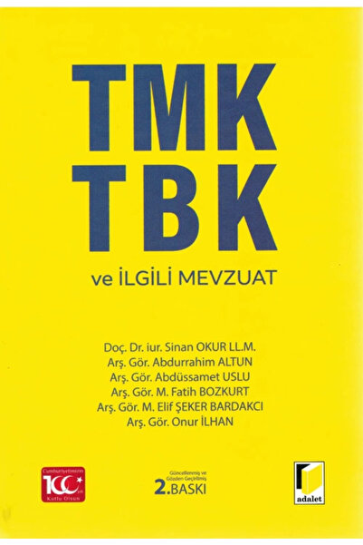 Adalet Yayınevi TMK TBK ve İlgili Mevzuat / Kolektif 9786052644638