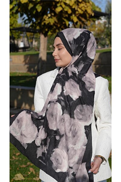 Baştacı DESENLİ CRASH 0387 SİYAH ŞAL