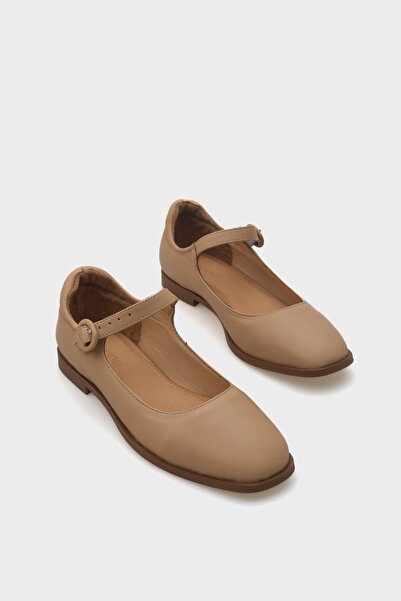 Capone Outfitters Beth Hakiki Deri Mary Jane Kadın Ayakkabı