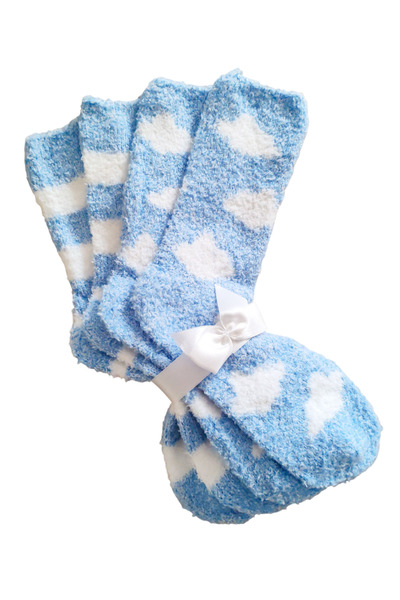 ZEYZEY MONKEY Yumoş Women's Sleep Socks Set (Compatible with Size 36/41)