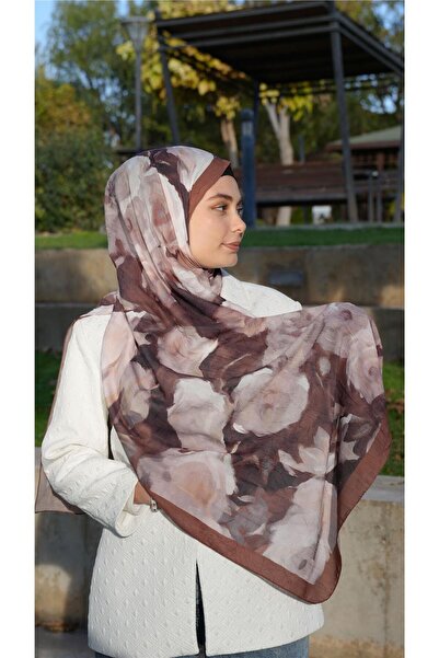 Baştacı DESENLİ CRASH 0387 KAHVERENGİ ŞAL