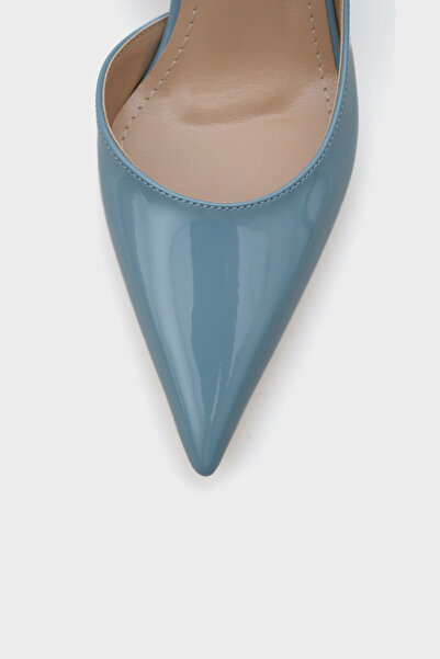 Capone Outfitters Pantofi de damă din piele lăcuită cu toc mediu Robby cu spate deschis