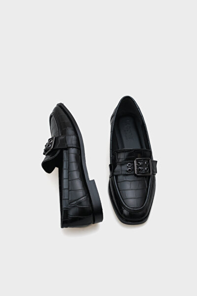 Capone Outfitters Carla Metal Tokalı Kadın Loafer Ayakkabı