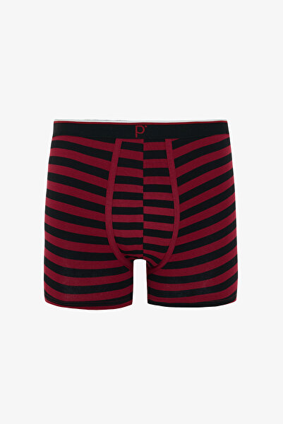 Penti Men's Red Line Striped 3-Pack Organic Boxers