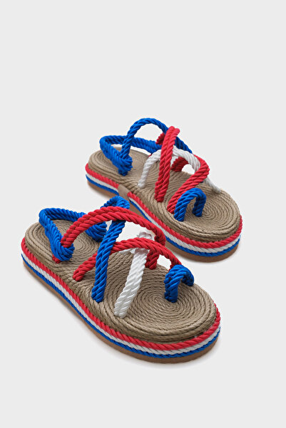 Capone Outfitters Dámské sandály se stahovací šňůrkou na klínovém podpatku