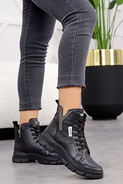 Mamito Ayakkabı FLS 01-103 Taşlı Fermuarlı Bot