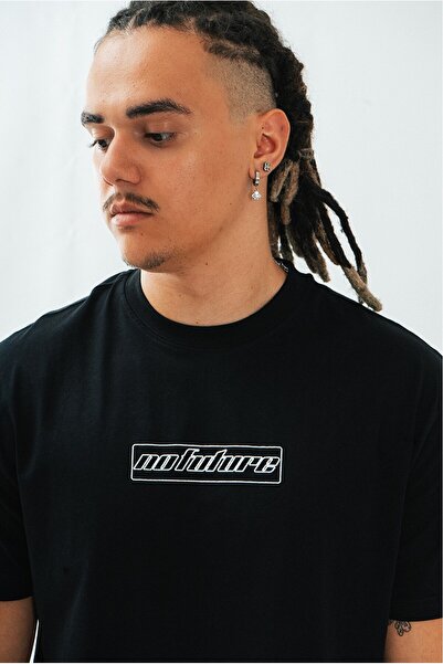 No Future Box Logo Regular Fit T-Shirt Nf0618Sy