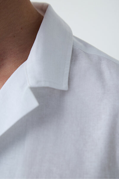 Penti Beyaz Havana Erkek Plaj Gömleği