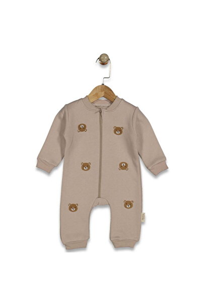 Necix's 254097 Unisex Bebek Tiny Bear Fermuarlı Tulum