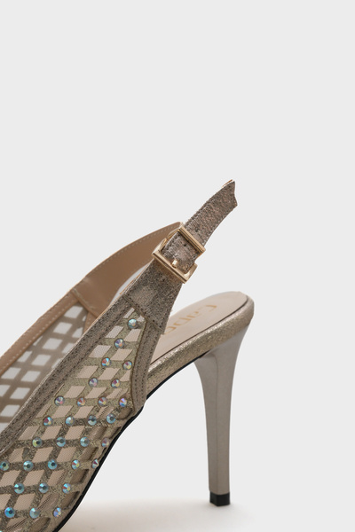 Capone Outfitters Stiletto Height Enhancing Stone Detailed