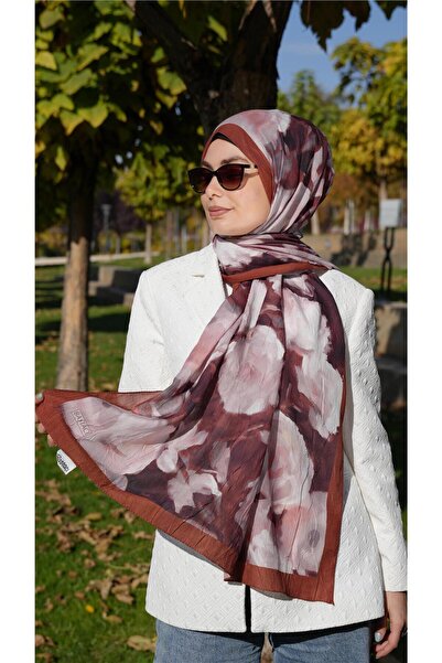 Baştacı DESENLİ CRASH 0387 KİREMİT ŞAL