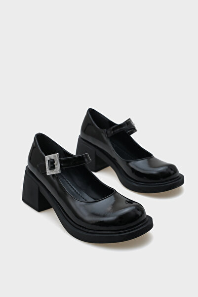 Capone Outfitters Taşlı Tokalı Mary Jane Kadın Ayakkabı