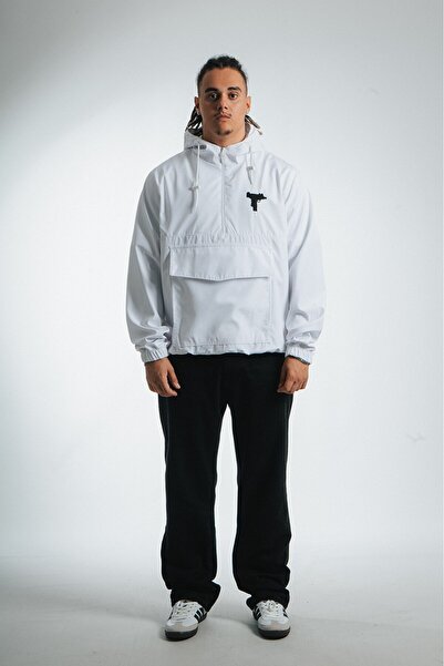 No Future Street Style Uzi Half Zip Men's Jacket Raincoat Nf0314By