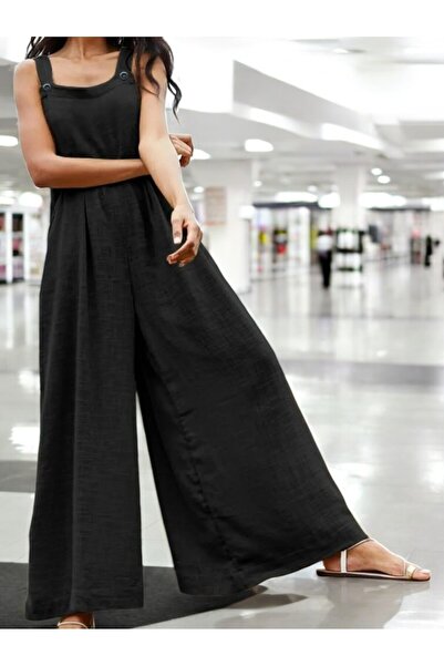 Barbora Yazlık Şık Keten Tulum