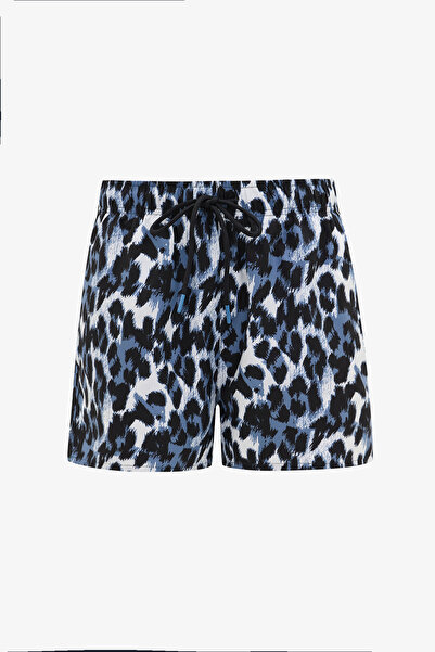 Penti Herren-Shorts-Badeanzug mit Leopardenmuster