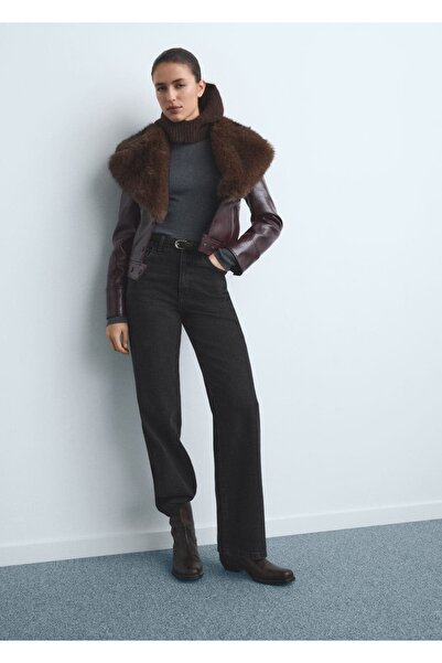 MANGO Woman Danila wideleg yüksek belli jean pantolon