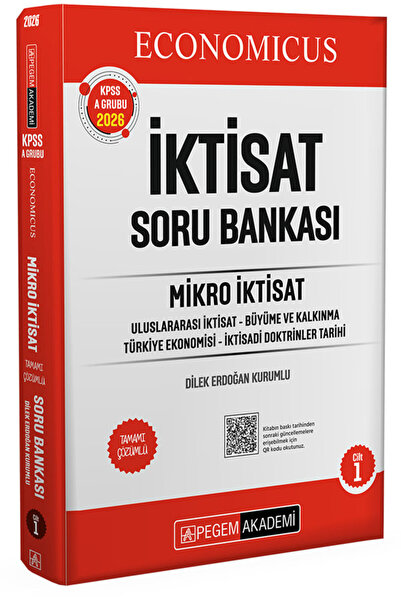 Pegem Akademi Yayıncılık 2026 KPSS A Grubu Economicus Mikro İktisat Tamamı Çö...