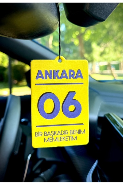 Duftpalm 06 ANKARA MEMLEKET TASARIMLI OTO KOKUSU DEKORATİF ARAÇ KOKUSU VE AKS...