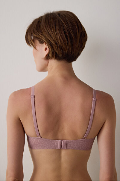 Penti Bezešvá trojúhelníková podprsenka bez kostic s efektem Dirty Pink Tatto