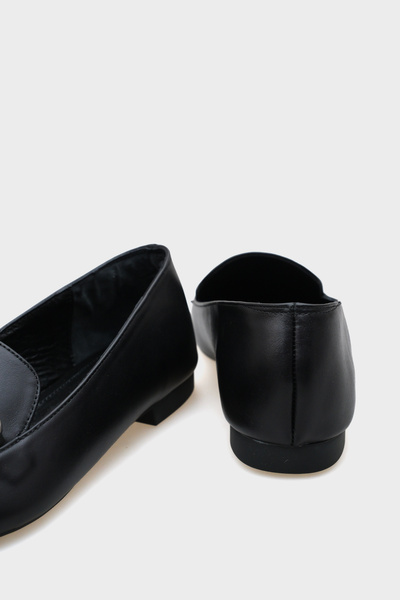 Capone Outfitters Dámské baleríny Bluby z pravé kůže se špičatou přezkou