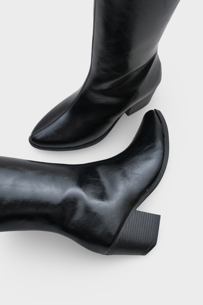 Capone Outfitters Dlouhé kovbojské boty se špičatou špičkou