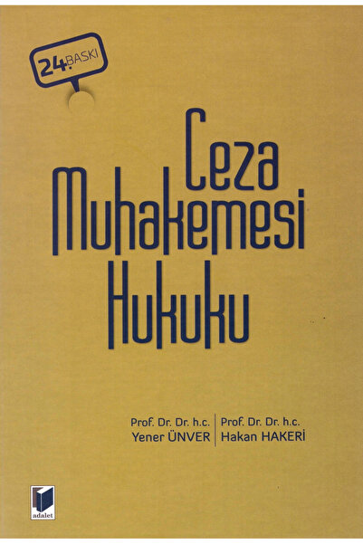 Adalet Yayınevi Ceza Muhakemesi Hukuku / Hakan Hakeri / Adalet Yayınevi / KALEM