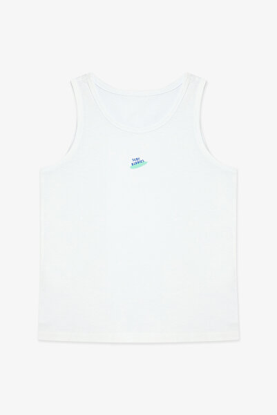 Penti Boy's Surf Buddies Cotton Optical White 2-Piece Undershirt