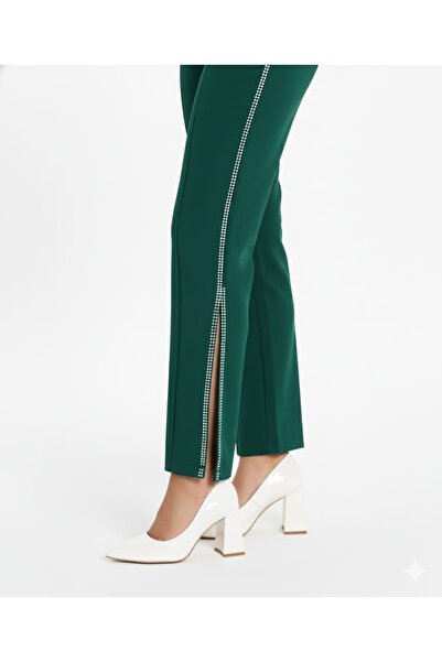 İZCE MODA Women's Pointed White Leather Stiletto Heels, Heel Height Seven Centimeters