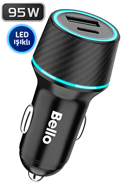 Tech&bello accessories Hızlı Araç Şarj Cihazı Kamyonlar İçin Güçlü ve Güvenli Şarj Çözümü 95W