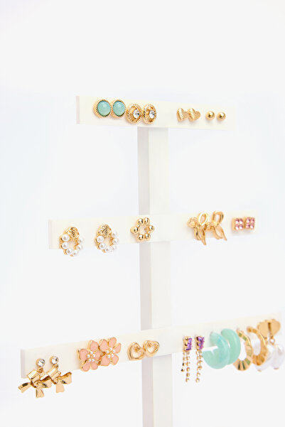 Penti Mix Heart arany színű fülbevaló szett