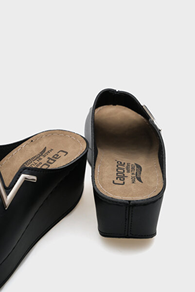 Capone Outfitters Anatomická měkká pohodlná podrážka na klínovém podpatku Mother pantofle