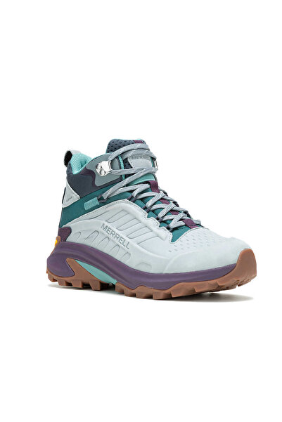 Merrell J038222 MOAB SPEED 2 LTR MID WP Kadın Outdoor Yürüyüş botu Gri Mor