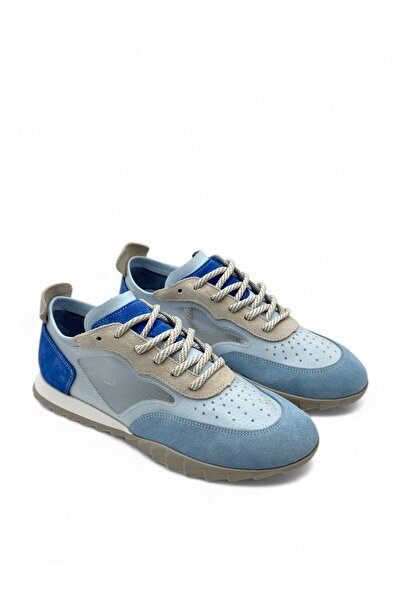 Vrs Shoes Trenox Mavi Multi Hakiki Deri Fashion Kadın Sneaker