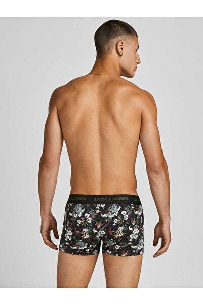 Jack & Jones Jack&Jones 12194284 JACFLOWER MICROFIBER 3 PACK Ανδρικά Μπόξερ Μαύρα