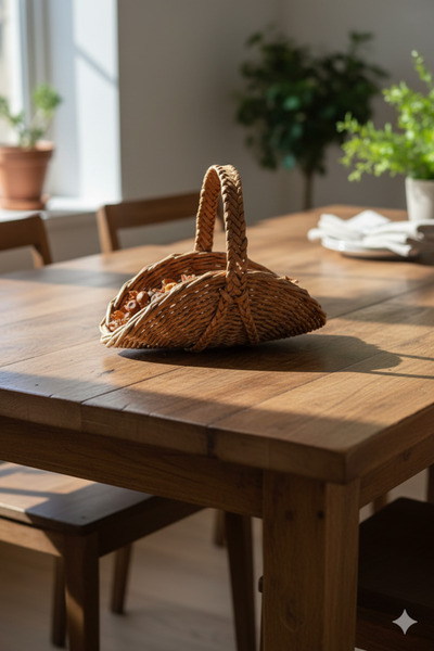 afralya home Wicker Bamboo Rattan Decorative Presentation Plate Candy Bowl Presentation Bowl Snack Bowl Ring Keychain