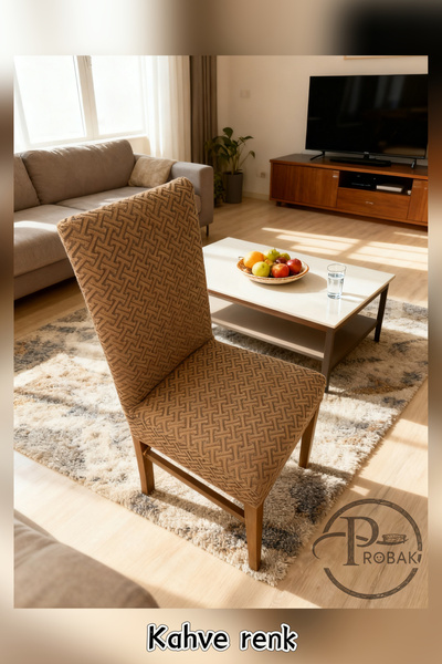 probak HOME- Sandalye Kılıfı, Sandalye Örtüsü, Lastikli,likralı Yıkanabılır 1...