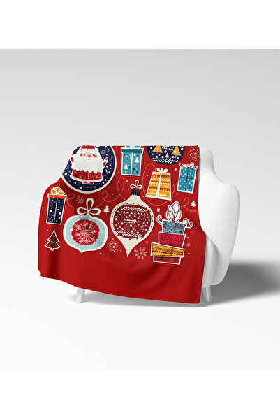 Erays Home Christmas & Christmas Patterned Fleece Blanket Tv Blanket Merry Christmas