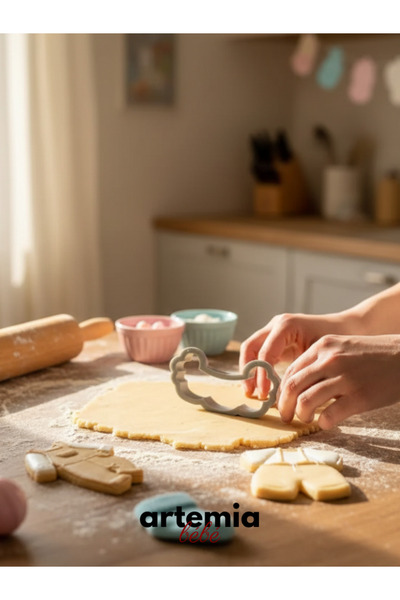 Artemia Home Baby Cookie Mold Set |   4-Piece Baby Clothing Themed Cookie Mold |   Birth & Hospital Welcome Set