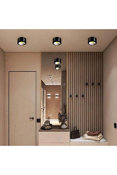 Dss شمعة سقف أسطوانية 10 وات - بيضاء